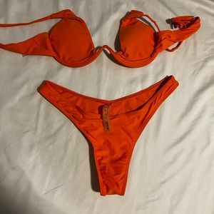 Vibrant Orange Swim suit